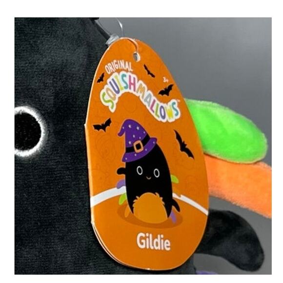 Squishmallows Gildie the Spider Witch Fuzzy Belly NWT 8 in 2022 Halloween Squad - Picture 6 of 8